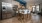 a kitchen with a table and chairs
