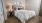a bed in a room